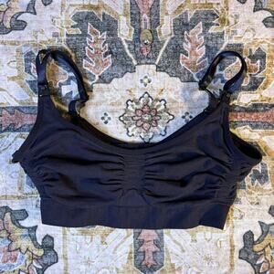 Skims black nursing bra detachable straps women’s comfort bra size Large XL